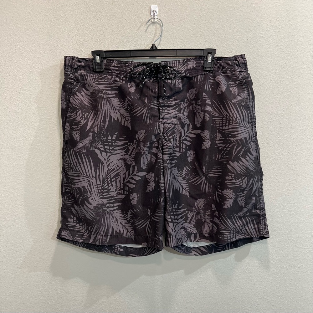 Swim Trunks, Black Palm